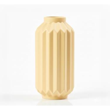 Imagem de Grupo Mirandinha - Vaso Decorativo de Plástico Amarelo Bebê – Minimalista, Resistente e Ideal para Centros de Mesa e Decoração de Casa