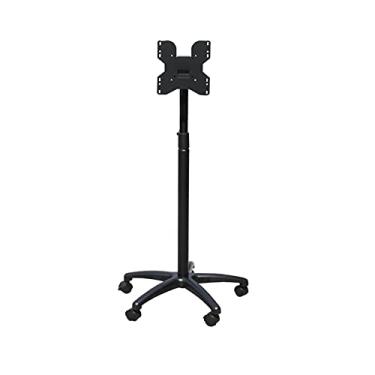 Imagem de SFOIMO Monitor Arms Suporte para monitor de chão Suporte de monitor único de 43,3 polegadas de altura Carrinho móvel 35.6 cm-81.3 cm Suporte para monitor com 5 rolos, suporta até 20 kg