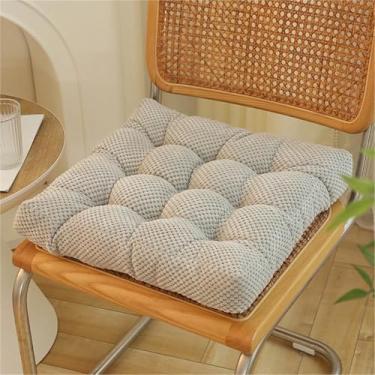 Imagem de Almofadas quadradas para cadeiras de jantar, almofadas de assento grossas e macias, almofadas fofas e confortáveis ​​para cadeiras, para uso interno/externo em cozinhas