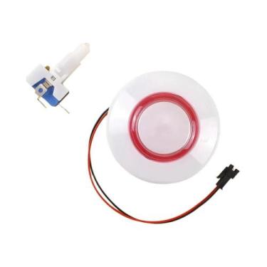 Imagem de Botões Iluminados Coloridos De 76mm 12V Para Pinball DIY Arcade Mini J