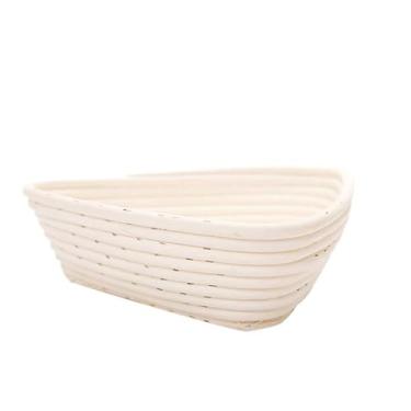 Imagem de Cesta de fermentação pão rattan natural para sourdough com toalha forro cozinha padeiros domésticos artesanato ecológico e sustentável