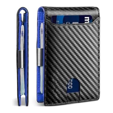 Imagem de Carteira longa masculina moderna com capacidade multi-cartão Business NQ17, C, Elegante