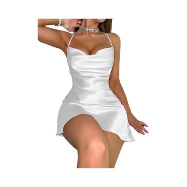 Imagem de Camisola De Verão Feminina Em Cor Sólida, Sexy, Para Uso Em Casa - NON