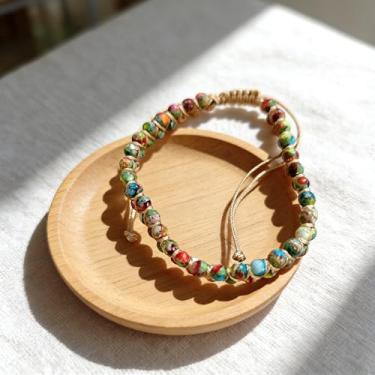 Imagem de Pulseira elástica presente da mãe pulseira de quartzo rosa – amor e cura, coração rosa claro, dia das mães e presente, presente feito à mão