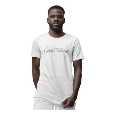 Imagem de Camiseta Gratidão Ano Novo Reveillon Festas Estampa Dourada - BLACKCHI