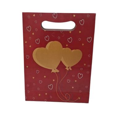 Imagem de 10 Sacola Boca De Palhaço Dia Das Maes Namorados 23X8X31Cm7