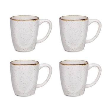 Imagem de Conjunto 4 Canecas Xìcaras Café Chá Ryo Maresia 260ml Oxford Porcelana