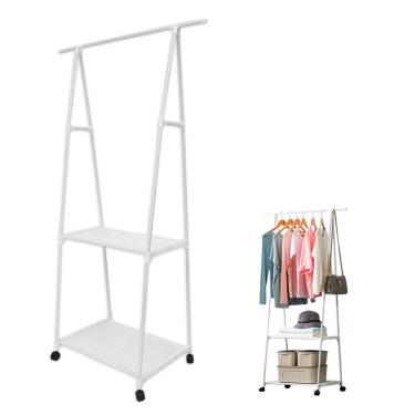 Imagem de Arara de Roupas Sapateira Cabideiro Closet Prateleira Guarda Roupa Movel Rodas Aberto Organizador Quarto Atelie Kitnet