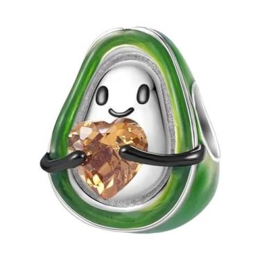 Imagem de Pingente De Coração Vermelho Com Zircônia Em Prata Esterlina 925 Para 