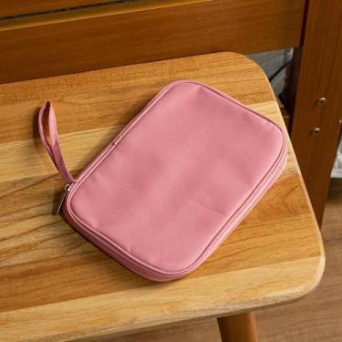 Imagem de Organizador de Cabo Lyor 24cm x 3cm x 17cm Rosa Poliéster