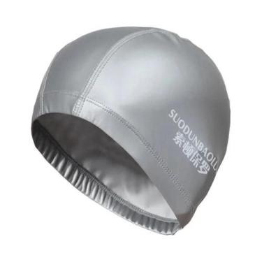 Imagem de Touca De Natação Impermeável Em PU plus Size Para Homens E Mulheres Ad