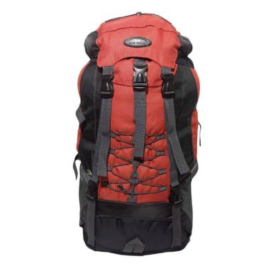 Imagem de Mochila Camping Cargueira Viagem Impermeável Vermelha