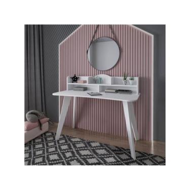 Imagem de Escrivaninha Sofia Off White/Cedro Artely, Branco