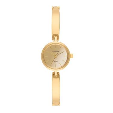 Imagem de Relógio Feminino Bracelete Espelhado Dourado - 32907LPMVDM1 - Mondaine
