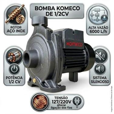 Imagem de Bomba Centrífuga Komeco 0,5cv Alta Vazão Residencial