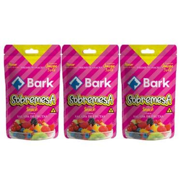 Imagem de Bark Sobremesa Petisco Bifinho Para Cão Salada de Frutas 60g KITX3