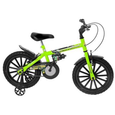 Imagem de Bicicleta Infantil Aro 16 Track & Bikes Dino Neon Freio V-Brake, 16", 