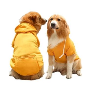 Imagem de Moletom Com Capuz Para Cães Grandes, Sweatshirt De Fleece Com Bolso Co