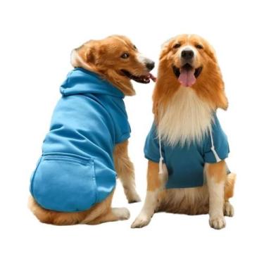 Imagem de Moletom Com Capuz Para Cães Grandes, Sweatshirt De Fleece Com Bolso Co