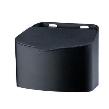 Imagem de Saleiro de plástico preto para cozinha para mesa ou parede 500g de coz