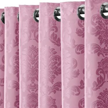 Imagem de Cortina Tecido Jacquard 2,80x1,80 Semi Blackout Janela Sala E Quarto -