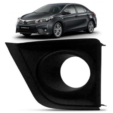 Imagem de Moldura Farol Milha Corolla 2015 A 2017 Preta Com Furo - RETROVEX, Esq