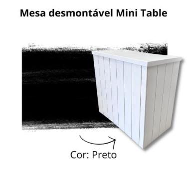 Imagem de mesa balcao desmontavel para festa - Nieros, Preto