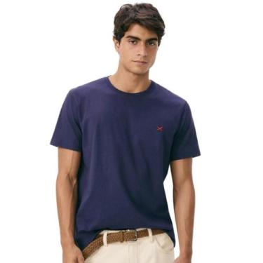Imagem de Camiseta hering manga curta masculino ref: her4fef, Azul marinho, P