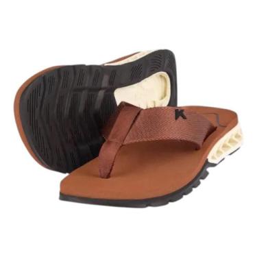 Imagem de Chinelo Kenner Rakka Marrom e Preto Masculino, Brown, 37