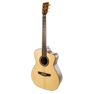 Imagem de Violão rozini rx620 at.n.ct.lp flat premium aço natural com bag, Natur