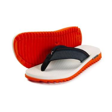 Imagem de Sandalia/chinelo kenner original kivah k  pro branco/laranja, Preto, 3