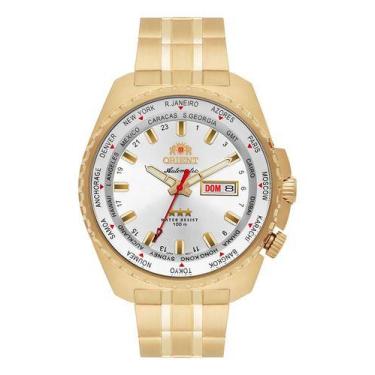 Imagem de Relogio orient automatico prata metal dourado 469gp057f s1kx, DOURADO