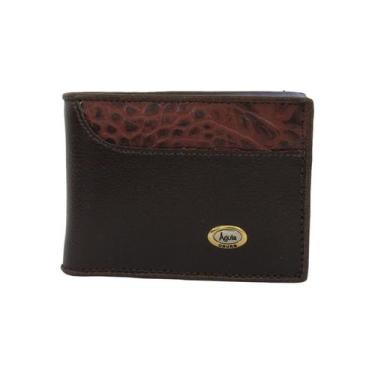 Imagem de Carteira masculina mais porta cartões - Águia Couro, Couro, Marrom