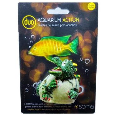 Imagem de Soma enfeite action mini dragão verde no ovo oxigenador
