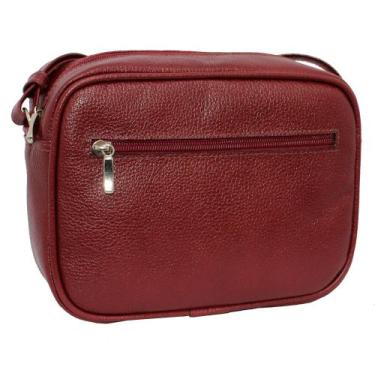 Imagem de Bolsa Couro Transversal Feminina Festa  Bls184 - Doras Bolsas, Vermelh