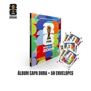 Imagem de Álbum Capa Dura + 50 Envelopes c/ 7 Figurinhas Cada - FIFA WORLD CUP 2