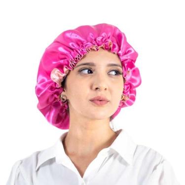 Imagem de Touca de Cetim Anti-frizz Camada Dupla - Santa Clara