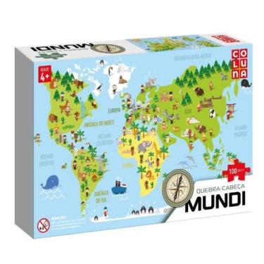Imagem de Puzzle Mundi 100 Peças - Coluna UNICA