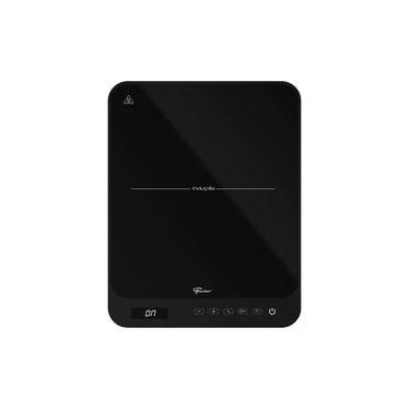 Imagem de Cooktop de Indução Fischer 1 Boca Portátil Vitrocerâmico Preto Bivolt