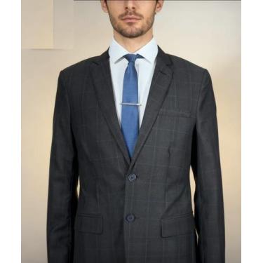 Imagem de Terno poliviscose xadrez black tamanho:58 - VIA DO TERNO, 58