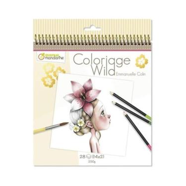 Imagem de Livro de Colorir Coloriage Wild vol1 28 Fls 200x255mm