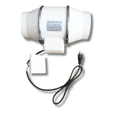 Imagem de Ventilador De Exaustão De Banheiro Turbo Axial Em Linha Sile - Cultiva
