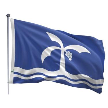 Imagem de Bandeira do Município de Macaé Dupla Face Estampada Tamanho 90x128cm -