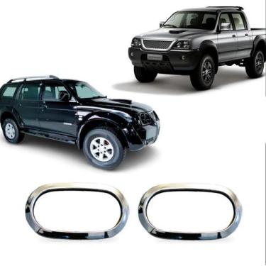 Imagem de Aplique Cromado Moldura do Pisca Paralama L200 03/16 Pajero 00/13 Tr4 
