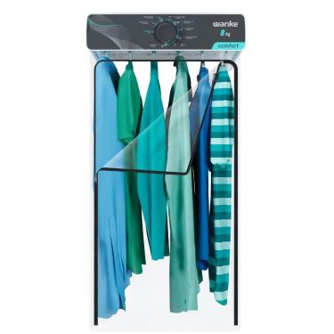 Imagem de Secadora de Roupas Parede Wanke Comfort 8KG Painel Digital Branco 110V