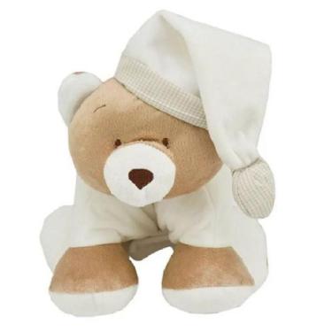 Imagem de Puppet Travesseiro de Bebe Urso Nino Marfim - Zip Toys