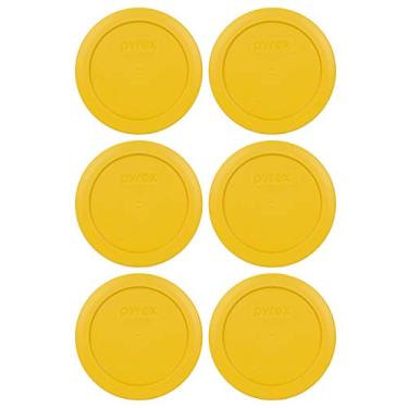 Imagem de Tampa de armazenamento de alimentos Pyrex 7200-PC 1 xícara de manteiga amarela redonda de plástico, Butter Yellow, 2 Cup, 6