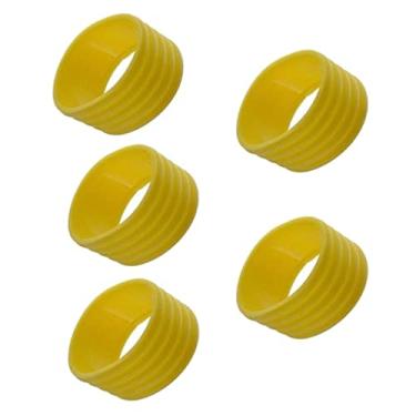 Imagem de DYNWAVE 5 Peças Elástico para Raquete de Badminton com Alça de Silicone, Amarelo