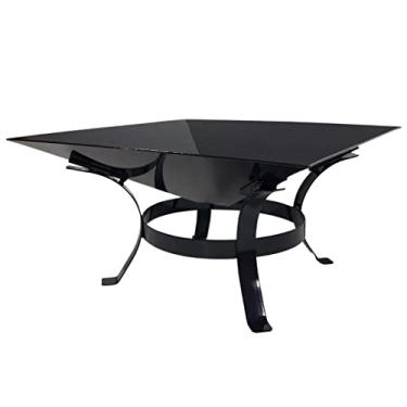 Imagem de Lareira De Ferro Portátil A Lenha Fogueira Para Uso Externo Cor: Preto