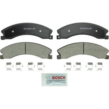 Imagem de BOSCH BC1411 QuietCast Conjunto de pastilhas de freio a disco de cerâmica premium - compatível com Chevrolet Express 3500/4500, Silverado 2500 HD/3500 HD; GMC Savana 3500/4500, Sierra 2500 HD/Sierra